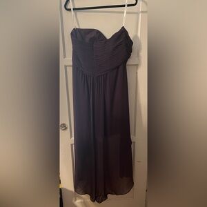 Dress, plum colored, chiffon